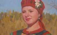 portret-annyi-iz-serii-portretyi-folk-stil-ansamblya-rostok-h-m-2012-g-50x40