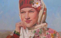 portret-yulii-iz-serii-portretyi-folk-stil-ansamblya-rostok-h-m-2012-g-50x40